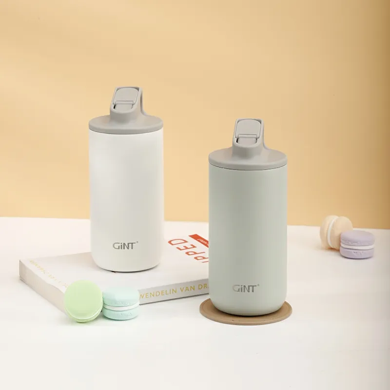 Insulated Travel Mug with Straw